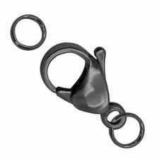 Edelstahl Karabiner Schwarz