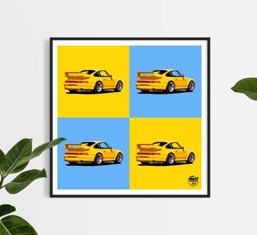 Porsche 911 993 gt2 print - porsche,