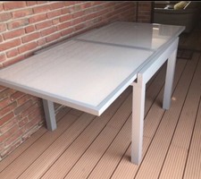 Garten o. Terrasse Glastisch 