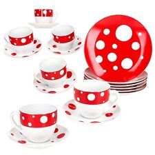 18tlg Kaffeeservice Pula rot