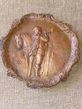 Motivteller aus Kupfer