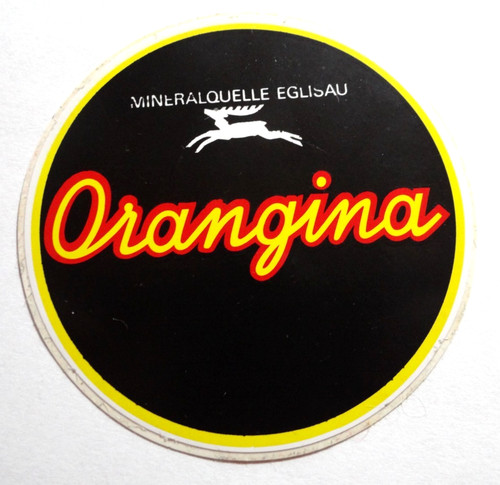 Werbe aufkleber orangina - werbe-aufkleber,