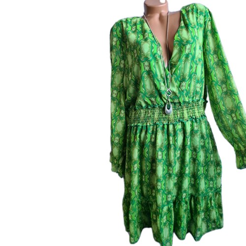 Aniston kleid chiffonkleid bis - chiffonkleid,