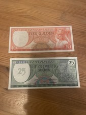 Suriname 10 & 25 Gulden