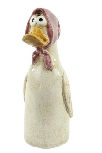 Zaunhocker ente mit kopftuch - zaunhocker,