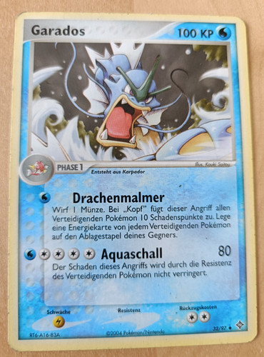 Pokémon karte garados 97 - karte,