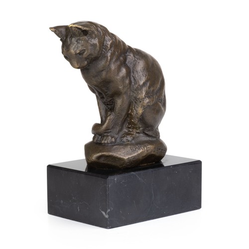 Skulptur sitzende katze aus - skulptur,