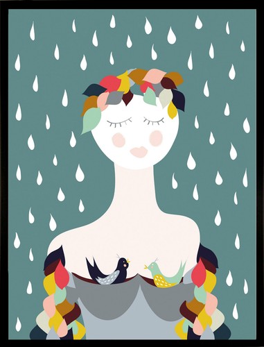 Gerahmter kunstdruck rainy - g&c,