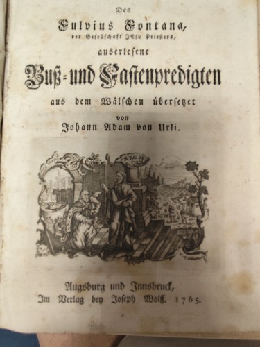 Antikes predigtbuch 1765 - antikes,