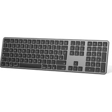 Bluetooth Tastatur Grau für