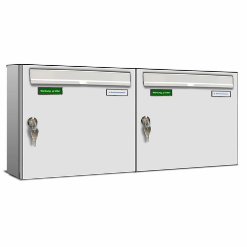 Basic 2er briefkasten - basic, 9016