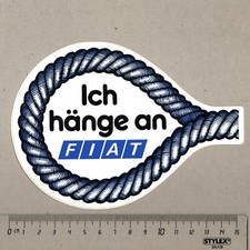 Aufkleber/Sticker Ich hänge an FIAT