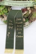 Kranzschleife Trauerschleife