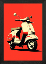 Vespa IV Gerahmtes Wandbild