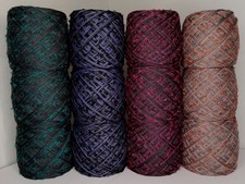 1340 gr Farbmix-Boucle GARNPAKET Strickwolle Handstrickgarn Paket Designergarn