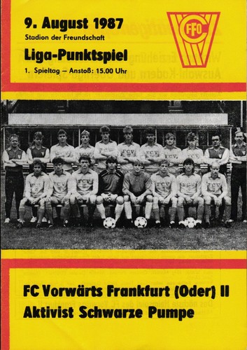 Ddr liga fc vorwärts - ddr-liga, 87/88