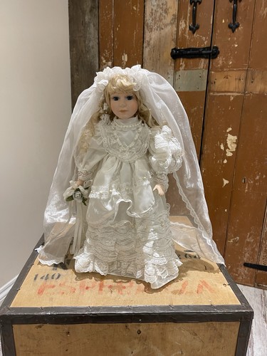 Vintage porzellan braut puppe - vintage,