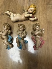 Set of 4 Vintage Cherubs Wall