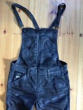 G-Star Originals Latzhose S 34, 34/36 dunkelgrau schwarz Jeans Overall Jumpsuit