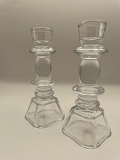 2 Stück Glas Kerzenständer