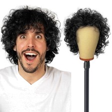 Herren Perücke Locken Afro