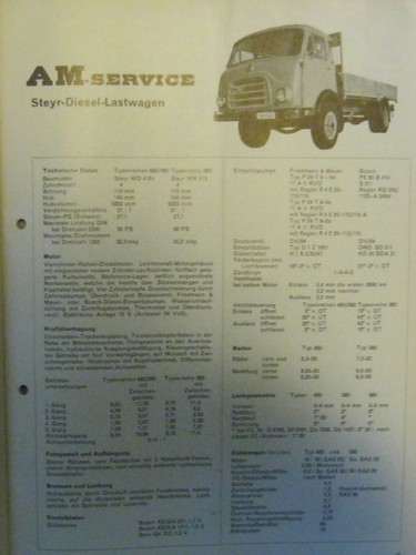 Steyr 380 480 580 - , lkw