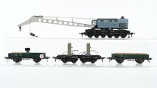 Fleischmann H0 Konvolut Kranwagen "Krupp-Ardelt" Zubehörwagen mit Gewichten, Zub
