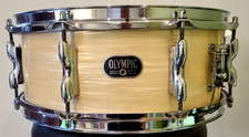 Olympic (von Premier) Snare Drum 14 x 5,5" Vintage 8 Lug White Silk Model 1002