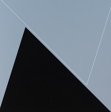 Konkrete Kunst zeitgenössisch Klappkarte signiert Offsetdruck 20 Jhd