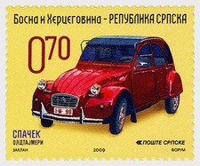 BOSNIEN & HERZEGOWINA  -  Beliebte Oldtimer: Citroen 2 CV   2009 (Mi.Nr. 483)**