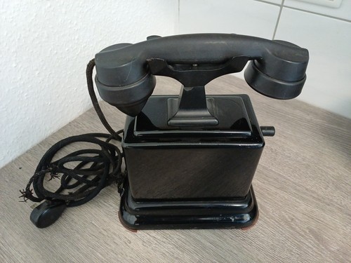 Telefon schwarz kurbeltelefon - schwarz,
