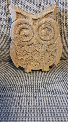 Deko holz eule - holz,