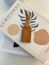 Original Vintage Luggage Tag Louis Vuitton Leder Adressanhänger Kofferanhänger