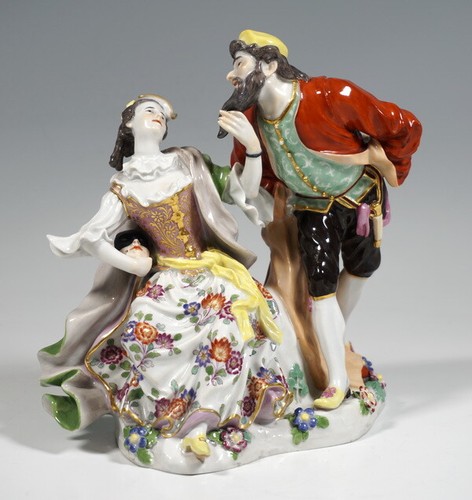 Meissen figur gruppe commedia - figur,