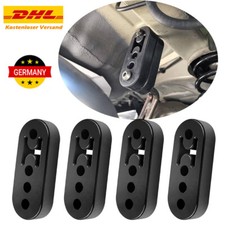 4 Stück Universal Auspuffgummi 4 Löcher Auto Auspuff Aufhänger Gummi Schwarz