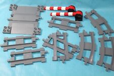 LEGO DUPLO K18 EISENBAHN SCHIENE KURVE GERADE KREUZUNG ÜBERGANG SCHRANKE KREUZ