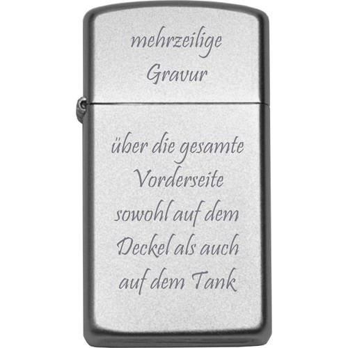 Zippo slim feuerzeug benzin - zippo,