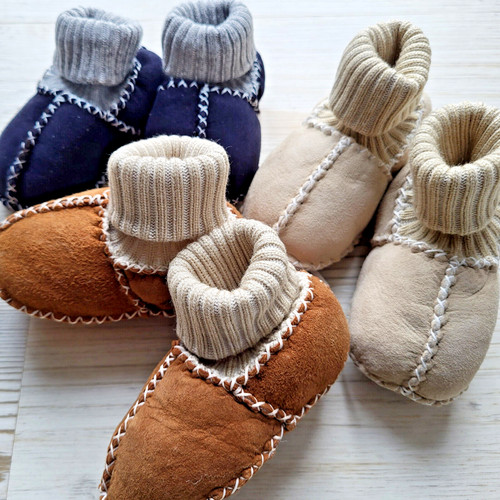 Babyschuhe lammfell farben 2 - lammfell, 4