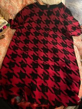 pepe jeans kleid kurz karo rot