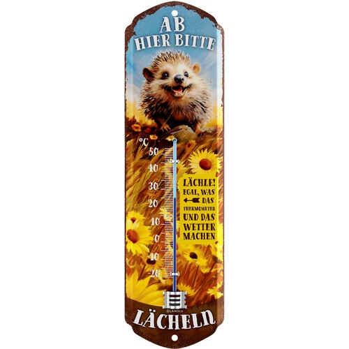 Thermometer garten igel deko - thermometer, igel-deko