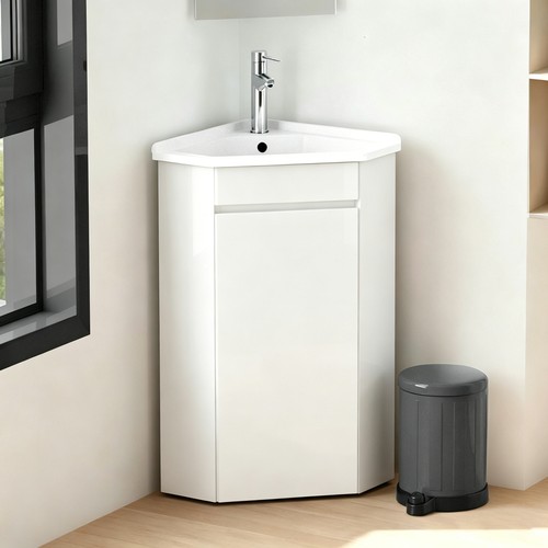 Eckwaschtisch mit waschbecken - mit,