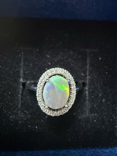 Schwarzer opal ring - ring, 925