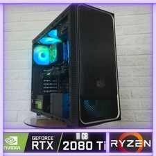 High End Gaming PC Workstation LED RGB • NVIDIA RTX 2080 Ti 11GB • AMD Ryzen 7