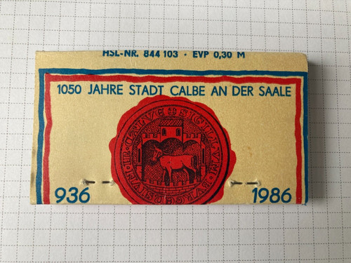 Ddr streichholzheftchen - x,