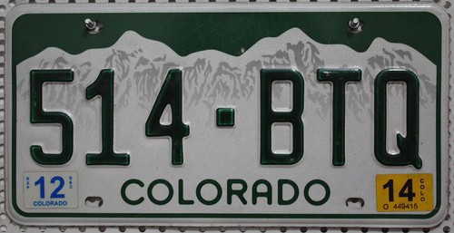 Colorado nummernschild usa - colorado,