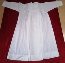 ALBE MANTELALBE MIT DRUCKKNÖPFEN HAMMERSCHMID TREVIRA ~ ALTAR MESSGEWAND KASEL