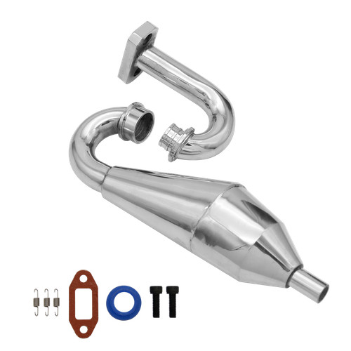 Aluminium auspuffrohr tuned - aluminium,