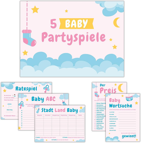 Babyparty spiele spielset - spiele, (spielset