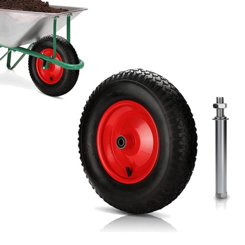 Luftbereiftes schubkarrenrad - luftbereiftes,