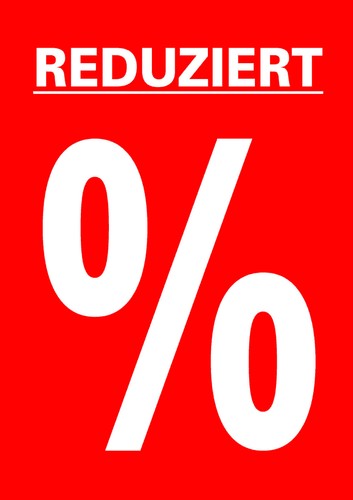 Din plakate reduziert - x, a1